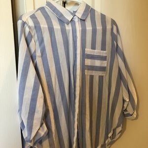 Button up long sleeve stripped shirt